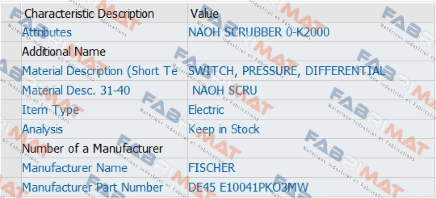 DE45  E10041PKO3MW Fischer