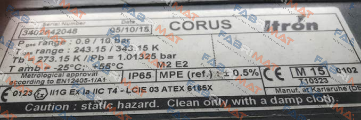 CORUS PTZ, 0.9 – 10 bar Itron