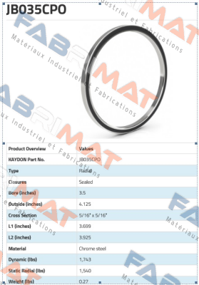 JB 035 CPO Kaydon