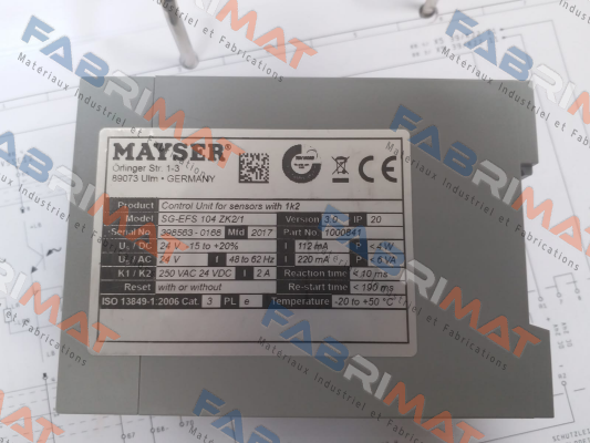 SG-EFS 104 ZK2/1 Mayser