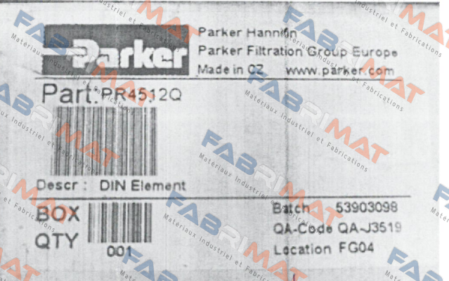 QA-G3519 Parker