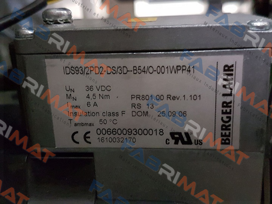 IDS93/2PD2-DS/3D--B54/O-001WPP41 Berger Lahr (Schneider Electric)