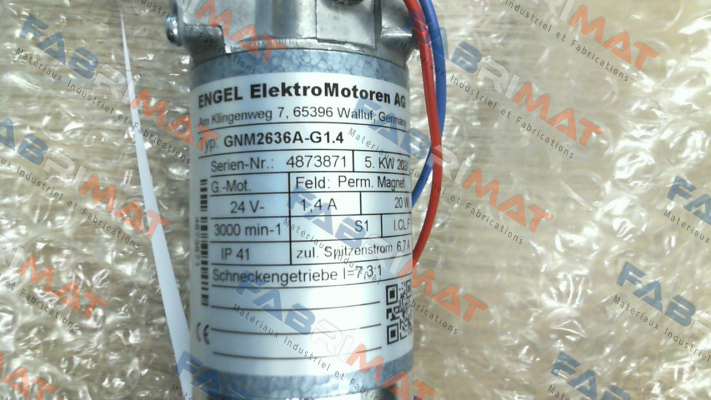 GNM2636A−G1.4 Engel Motor