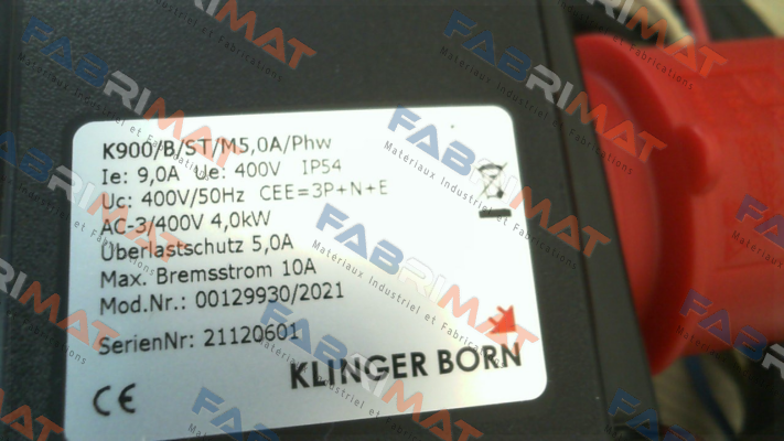 K900/B/ST/M5,0A/PhW (0012.9930) Klinger Born