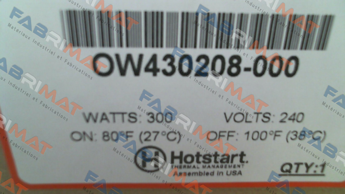 OW430208-000 Hotstart