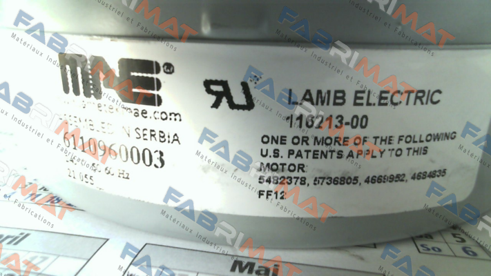 116213­-00 Lamb Electric