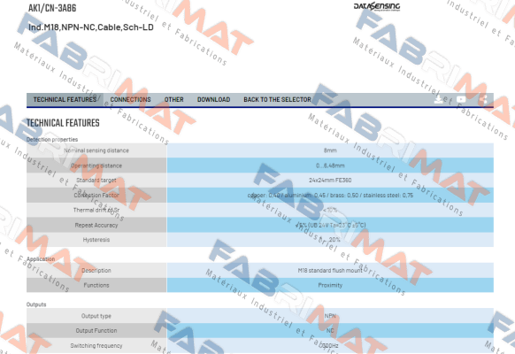 AK1/CN-3A86 Micro Detectors / Diell