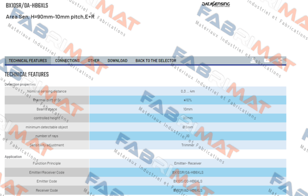 BX10SR/0A-HB6XLS Micro Detectors / Diell