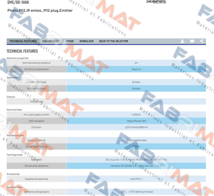 DME/00-1HAN Micro Detectors / Diell