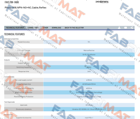 FAIC/BN-1A86 Micro Detectors / Diell