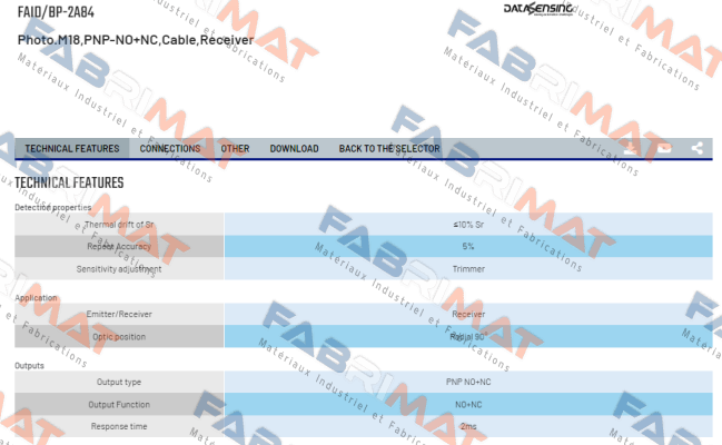 FAID/BP-2A84 Micro Detectors / Diell