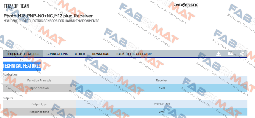 FFIZ/BP-1EAN Micro Detectors / Diell