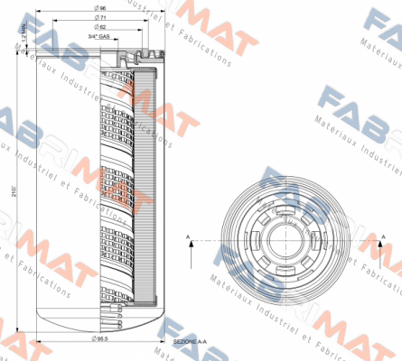 P/N: 1103 Type: CS-150-A03-A MP Filtri