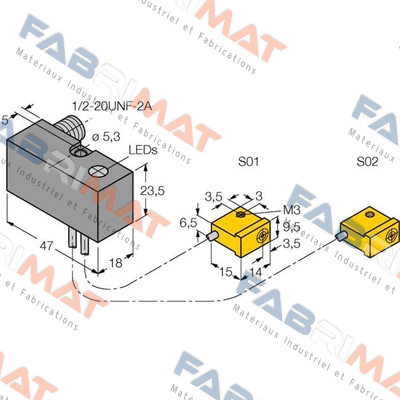 NI2-Q9.5-ADZ32-0.1-FSB5.4X4/S304 Turck