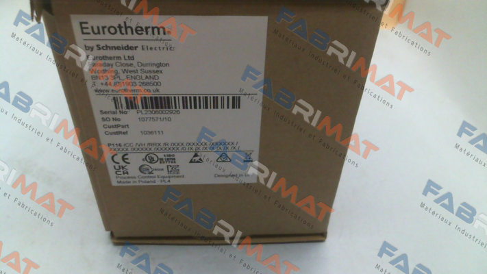 P116/CC/VH/RR/XXX Eurotherm