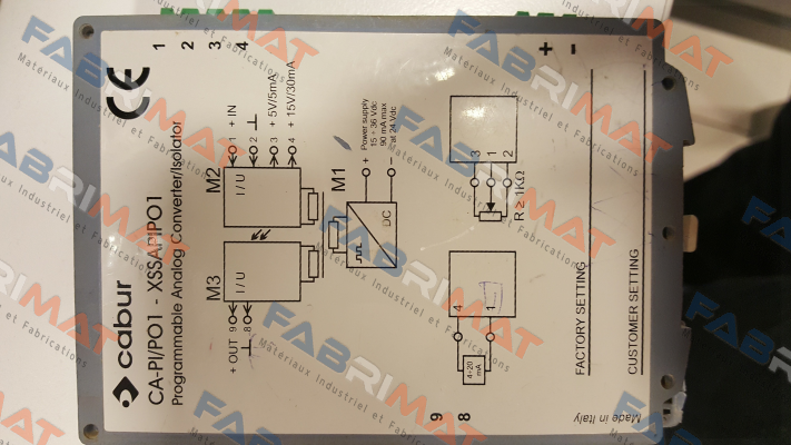 CA-PI/PO1-XSSAPIPO1 Cabur